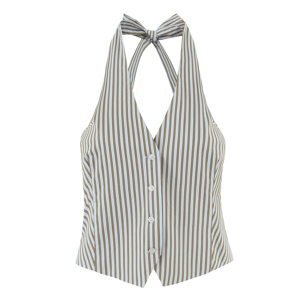 Women Spring Clothing Hanging Collar Vest Top Trousers Sets