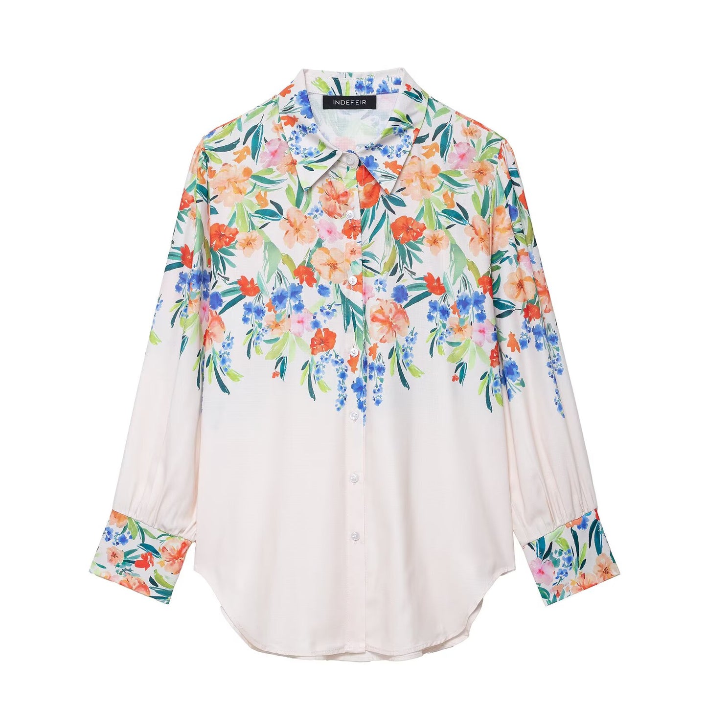 Casual Floral Print Women Shirts Pants Suit Holiday Suit